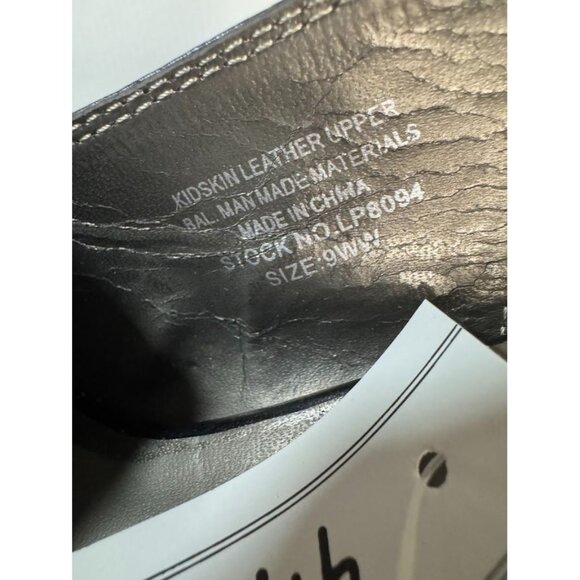 NWT Ladies Sling Back Black Peep Toe Pumps, Size 9WW - Picture 4 of 4